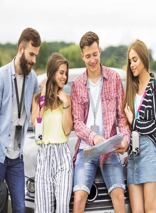 Doormoon Phone Lanyard, Universal Adjustable Neck Strap for Phone Case Keys ID Badges Cell Phone Lanyard Compatible with iPhone, Samsung, Most Smartphones, 2 Pack, Black Black - Image 2