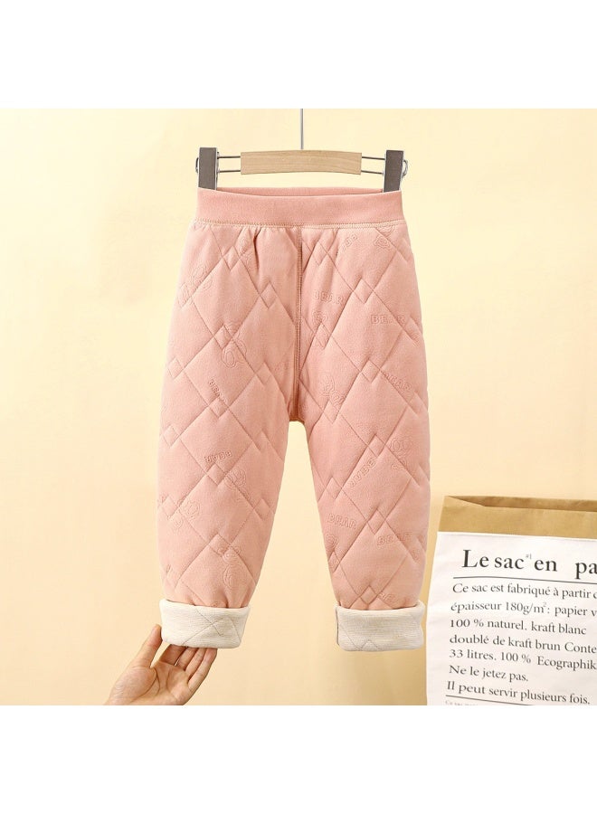 Children's School Uniform Artifact Autumn And Winter New Three-layer Quilted Cotton Boys' Cotton-padded Coat Fleece-lined Thickened Inner Girls' Cotton-padded Coat Category A