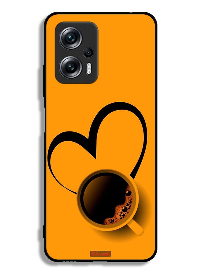 Tolwak Xiaomi Redmi Note 11T Pro Plus 5G Protective Case Cover Coffee Cup Art - Image 2