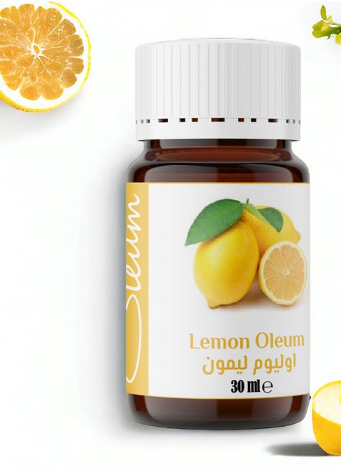 Oleum Lemon Oil 30ml- 100% Pure Essential Oil for Cosmetics - Natural, Unrefined - Cleansing, Brightening, and Refreshing