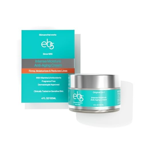 eb5 Intense Moisture Anti Aging Moisturizer Face and Neck Cream- Tone & Tighten Skin with Retinol, Fade Fine Lines and Wrinkles with Vitamin E, A and B5-4oz - Image 1