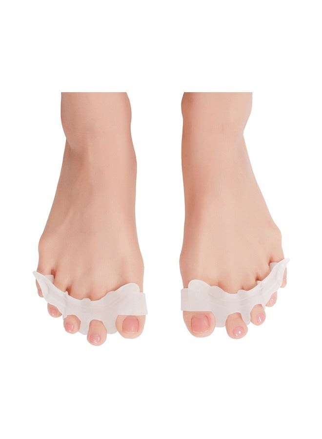 1 Pair Silicone Toe Separators Straightener Bunion Corrector - Image 1