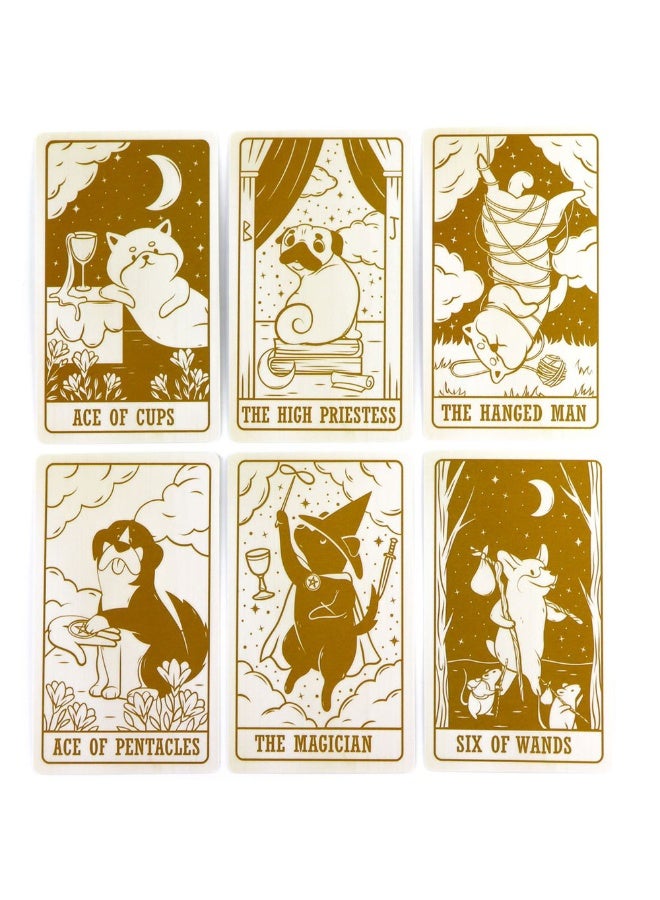 NIBEMINENT Doggie Tarot Card Divination Cards - Leisure and Entertainment Cards - Family Gathering Divination Cards - Tarot Card Board Game - Baseball Card Game Set - Image 4