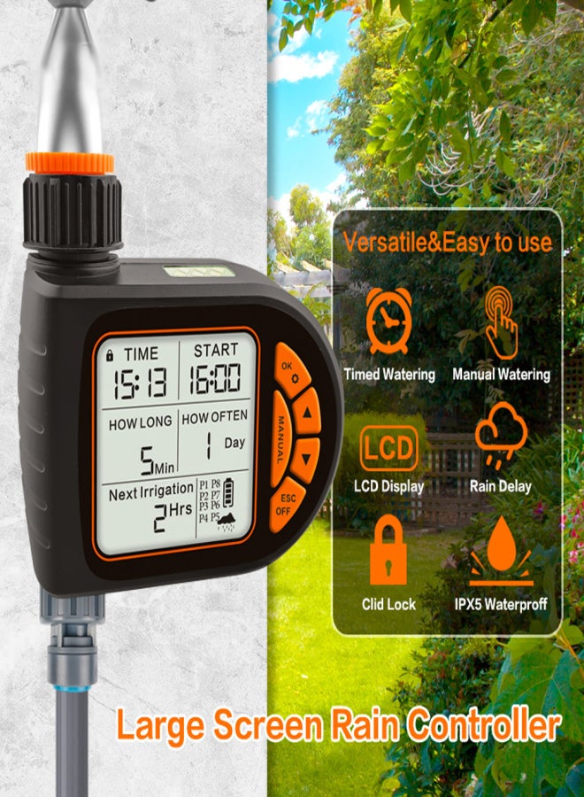 Generic Intelligent LCD Screen Garden Irrigation Control Device Auto Water Saving Irrigation Controller Outdoor Digital Plant Watering Timer  - Image 2
