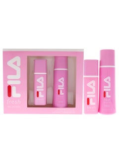 FILA Fila Fragrance Giftset for Women - Cool, Clean And Refreshing Fragrance And Body Mist - Extra Strength, Long Lasting Scent Payoff - Trendy, Rectangular, Streamlined, Portable Bottle Design - 2 Pc 