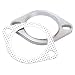 Rwraps Stainless Steel Exhaust Flange 2 Bolt 3 Inch Exhaust Flange Gasket Connection Kit 3 Inch77mm - Image 2