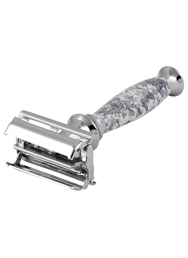 PEARL Pearl Shaving Butterfly Safety Razor for Men - Reusable Ecofriendly Twist to open shaving Razor for Men | Premium Single Blade Razor for Men Razor | Classic & Traditional Shaving Kit for Men | Men's S  - Image 1