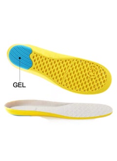 "Premium Air-Cushioned PU Shoe Insoles for Sports - Sweat-Wicking, Odor Control, Shock Absorption, and Ultimate Comfort"