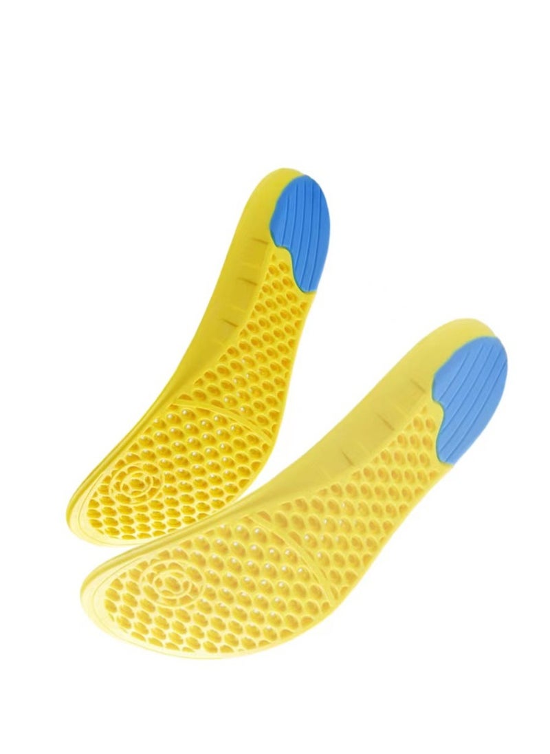 Generic - "Premium Air-Cushioned PU Shoe Insoles for Sports - Sweat-Wicking, Odor Control, Shock Absorption, and Ultimate Comfort" - Image 1