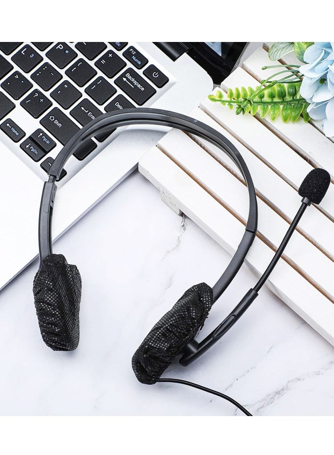 100 Pieces Headphone Ear Covers Disposable Earphone Sanitary Non-Woven Stretch Earpad Covers Fit for Most on Ear Headphones - Image 5