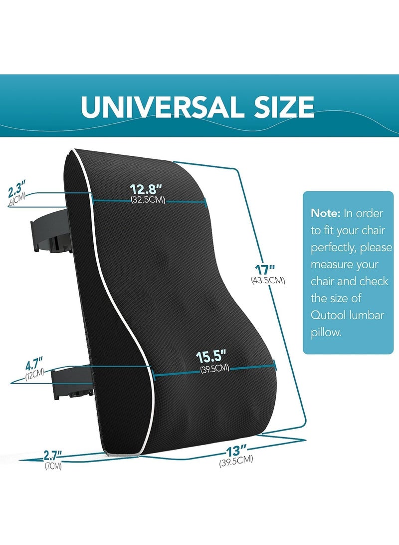 TRASSLE Lumbar Support Pillow for Office Chair, Memory Foam Cushion with Updated 3D Mesh Cover for Back Pain Relief, Ideal for Computer/Desk Chair, Car Seat, Gaming Chair, Recliner - Image 5