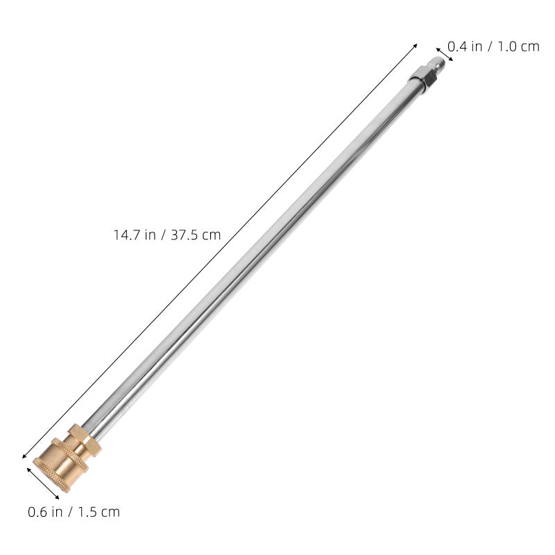 Car Washer Extension Metal Extension Rod Pressure Washer Accessory Pressure Washer Rod Vehicle Washing Tool - Image 3