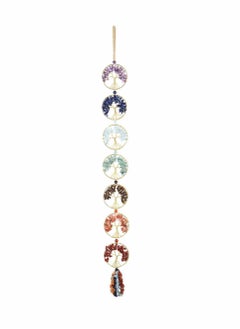 Y&D 7 Chakra Tree Of Life Crystal Hanging, Natural Reiki Healing Gemstone Hanging for Home Office Decoration, Car Housewarming Gift, Party Decor  - Image 1