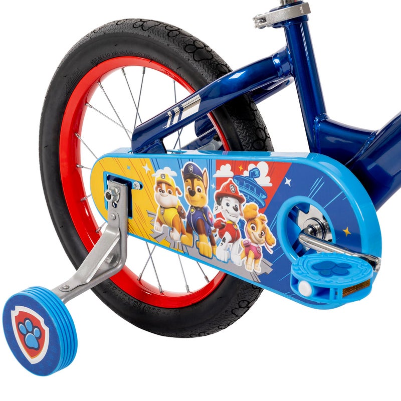 Huffy Paw Patrol 16 Inch Kids Bike with Training Wheels, LED Spoke Lights, Bicycle for Kids Age 4-6, Max Weight 60lbs, Blue Steel Frame, Custom Paw Patrol Features - Image 5