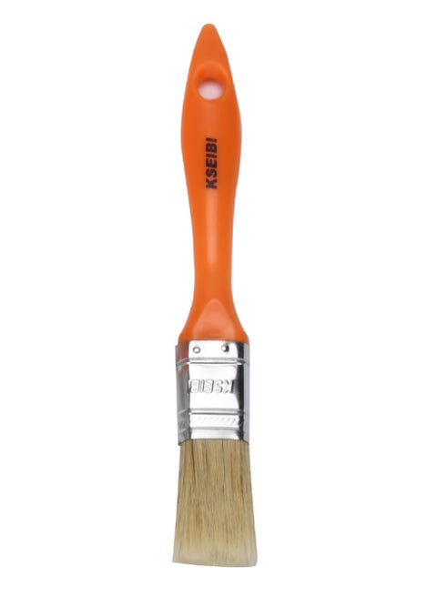 فرشاة طلاء برتقالية، فرشاة طلاء للجدران، فرشاة طلاء ذات شعيرات صناعية وطبيعية للأغراض العامة، أدوات طلاء احترافية بمقبض خشبي للطلاء بنفسك، والأثاث، والأسوار، والسطح، وتزيين الحائط.