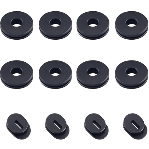 Amavoler Motorcycle Rubber Side Cover Grommet Single Side Panel Fairing Washer Spacer Aftermarket Replacement Parts Fit for GS125 GN125 Motorcycle Etc12Pcs - Image 1