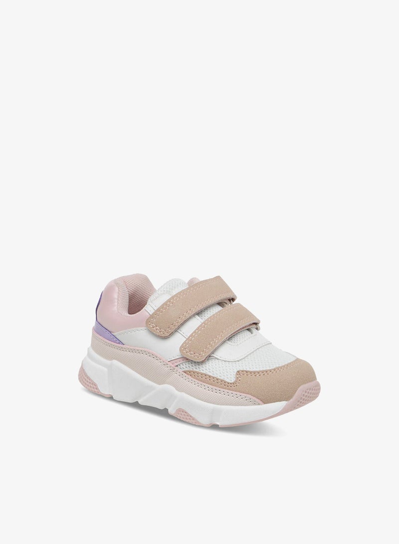 Barefeet Panelled Sneakers with Hook and Loop Closure - Image 2