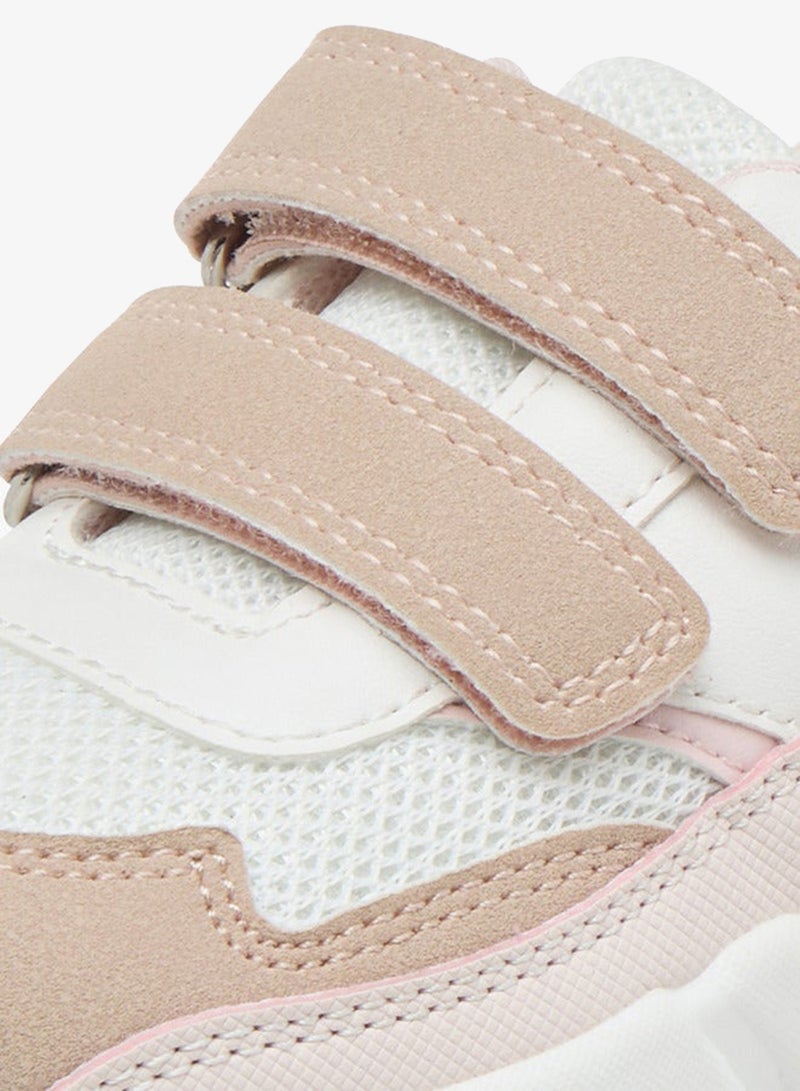 Barefeet Panelled Sneakers with Hook and Loop Closure - Image 4