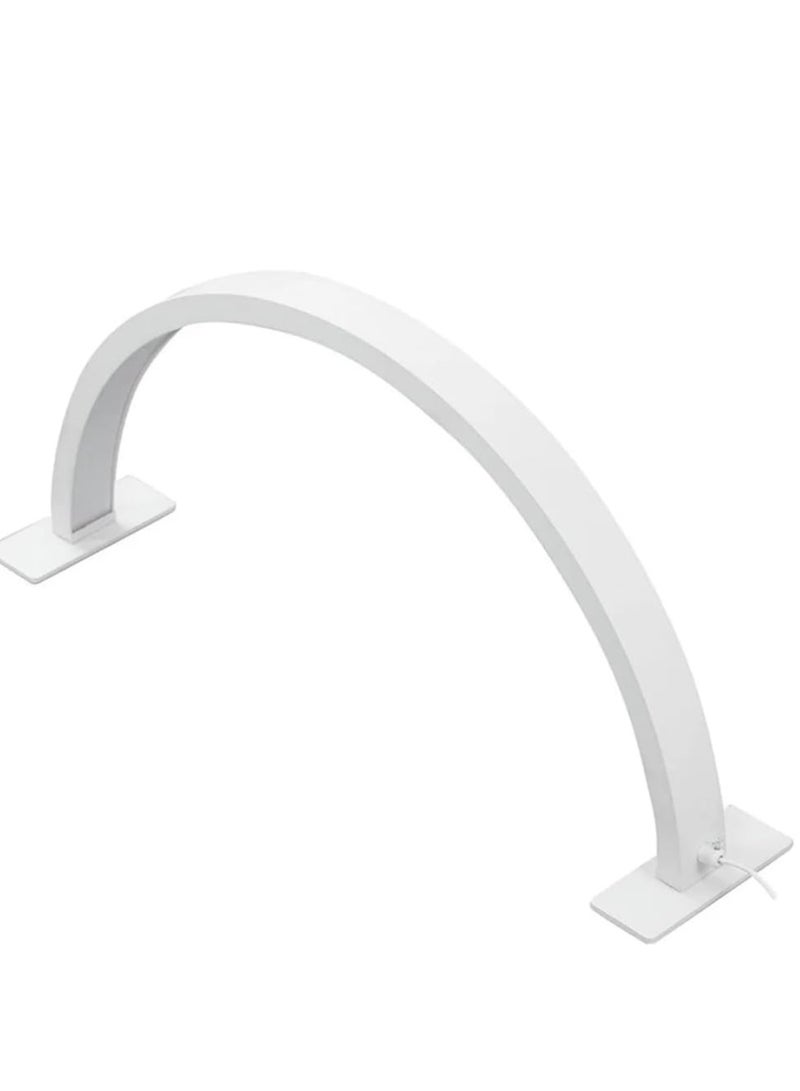 Xria M55 Half Moon light 21.7 Inch Arch Shape Manicure Light 3000K-6000K Lamp Adjustable Brightness Desk Lash Light for Nails Tattoo Beauty Salon (White) - Image 4