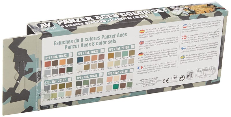 Vallejo Panzer Aces No #2 Paint Set, 17ml - Image 2