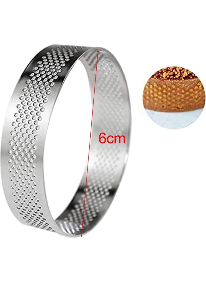 Nar Kalıp Pomegranate Mold Pomegranate Mold Perforated Round Tart Mold 10 Pieces 6cm  - Image 2