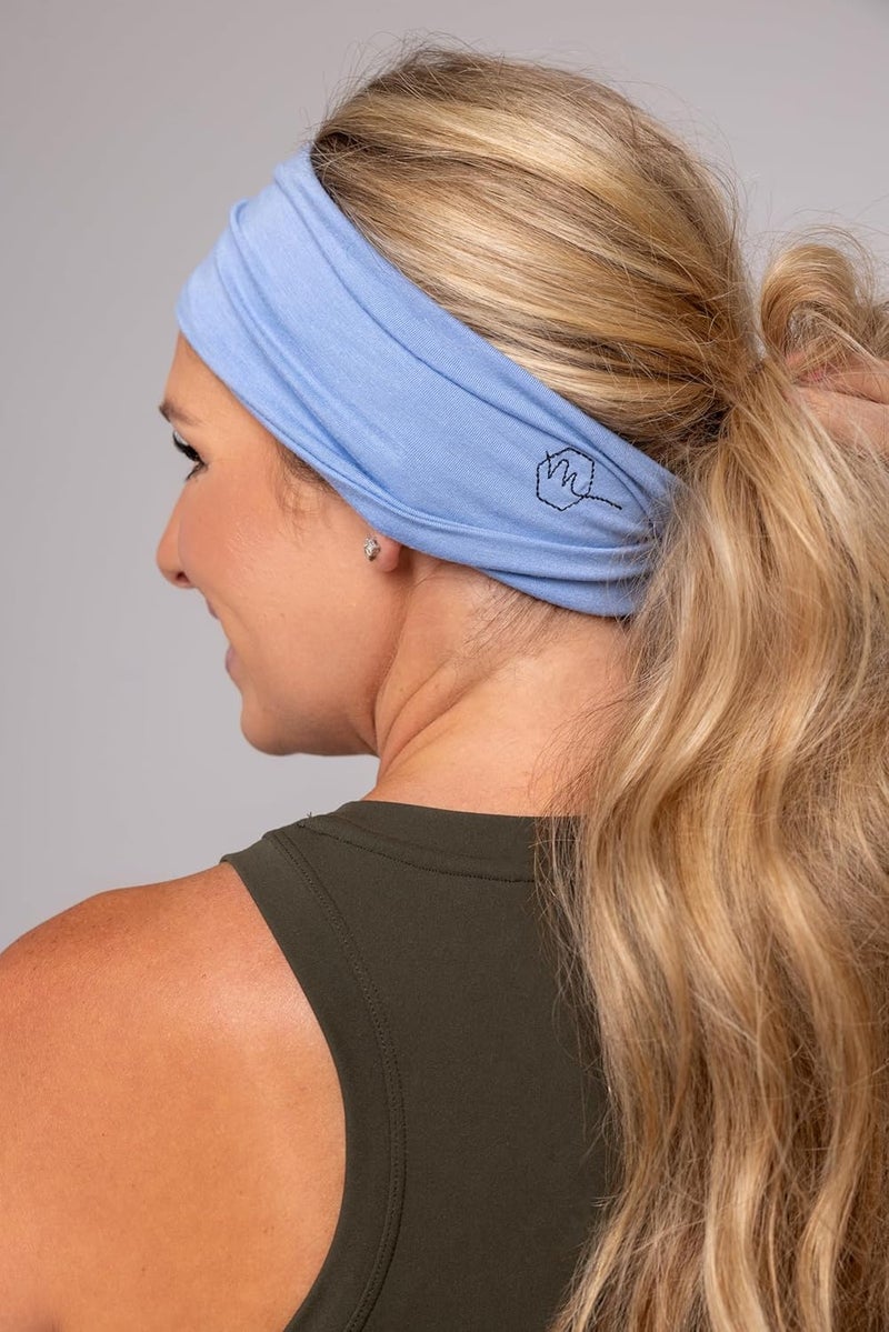 Maven Thread 4" Wide Workout Headbands for Women (2 Pack) – Non-Slip Sweatbands for Gym, Running & Yoga - Image 4