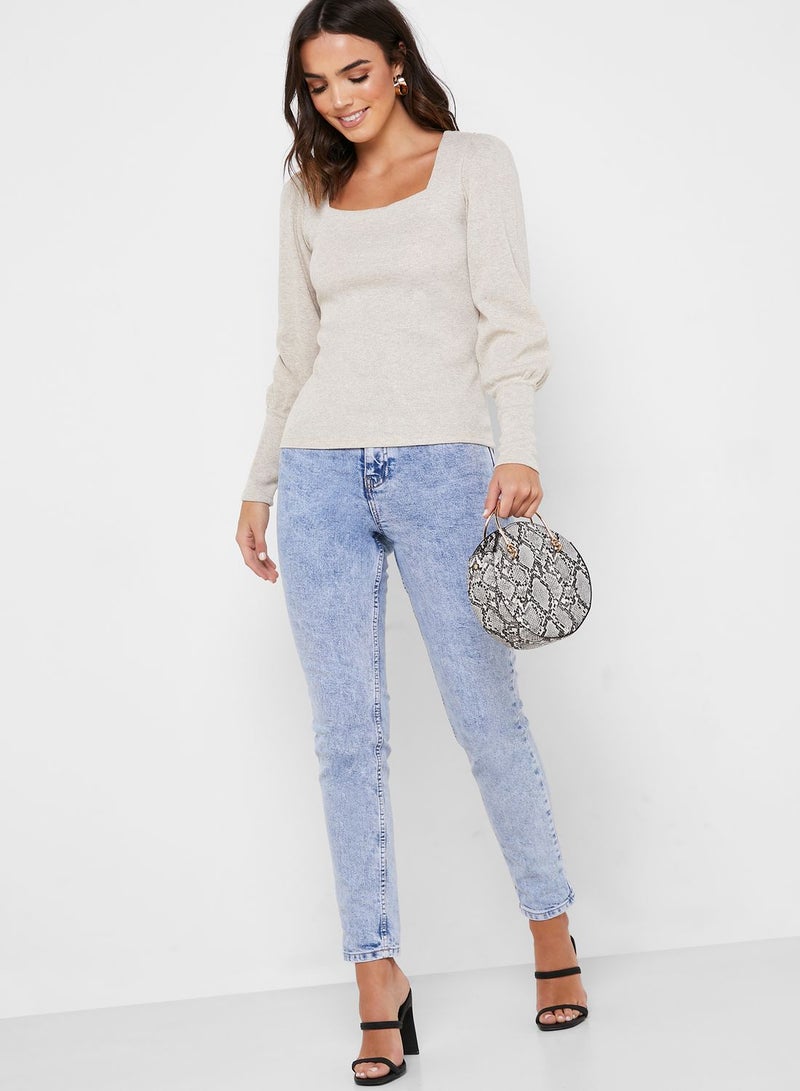 ريزرفد بلوزة باكمام منفوشة - Image 4