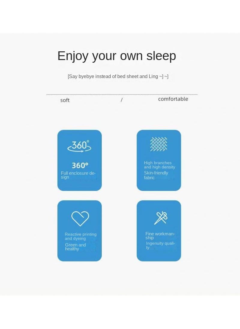 Y&D 3-Piece Marble Patterned Bed Sheets Mattresses Breathable Mattress Cover  - Image 2