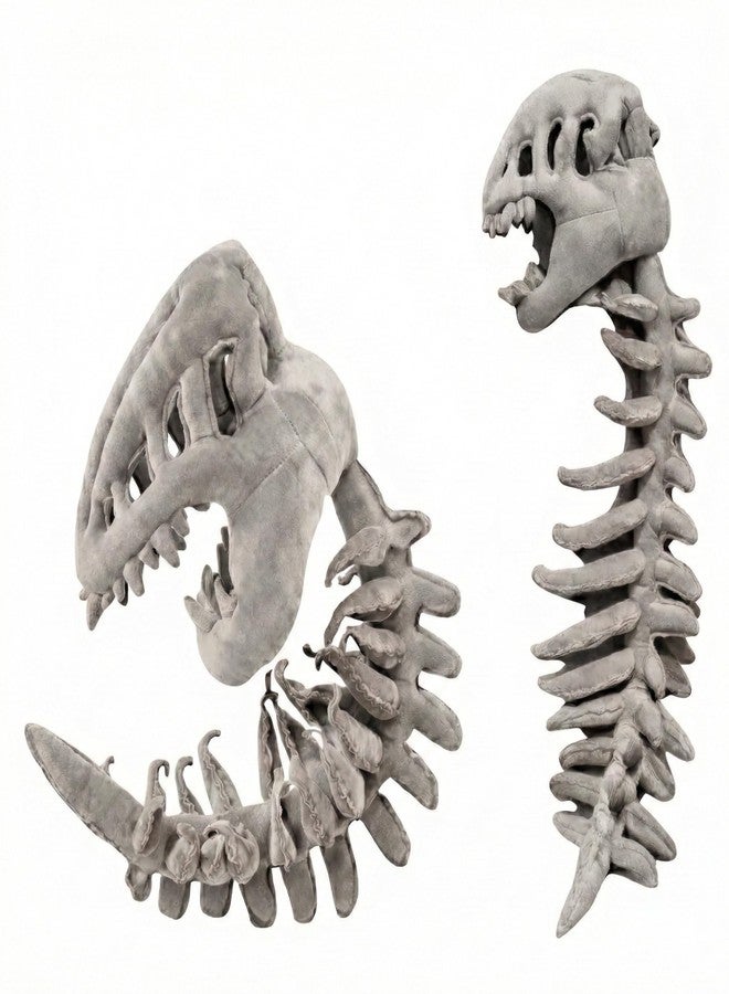 TechMax Solution Dinosaur Skeleton Wearable Costume - 3D Spinosaurus Skull Mask & Plush Spine for Halloween, Cosplay & Dress-Up Play - Image 1