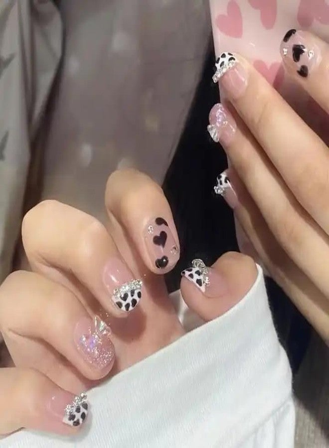 ShreeVoke 24PCS Everlasting French Nails Artificial Nails Art Set| Lightweight & Long Lasting| Easy To Use| Quick Fix For Festivals & Special Occasions - Image 3