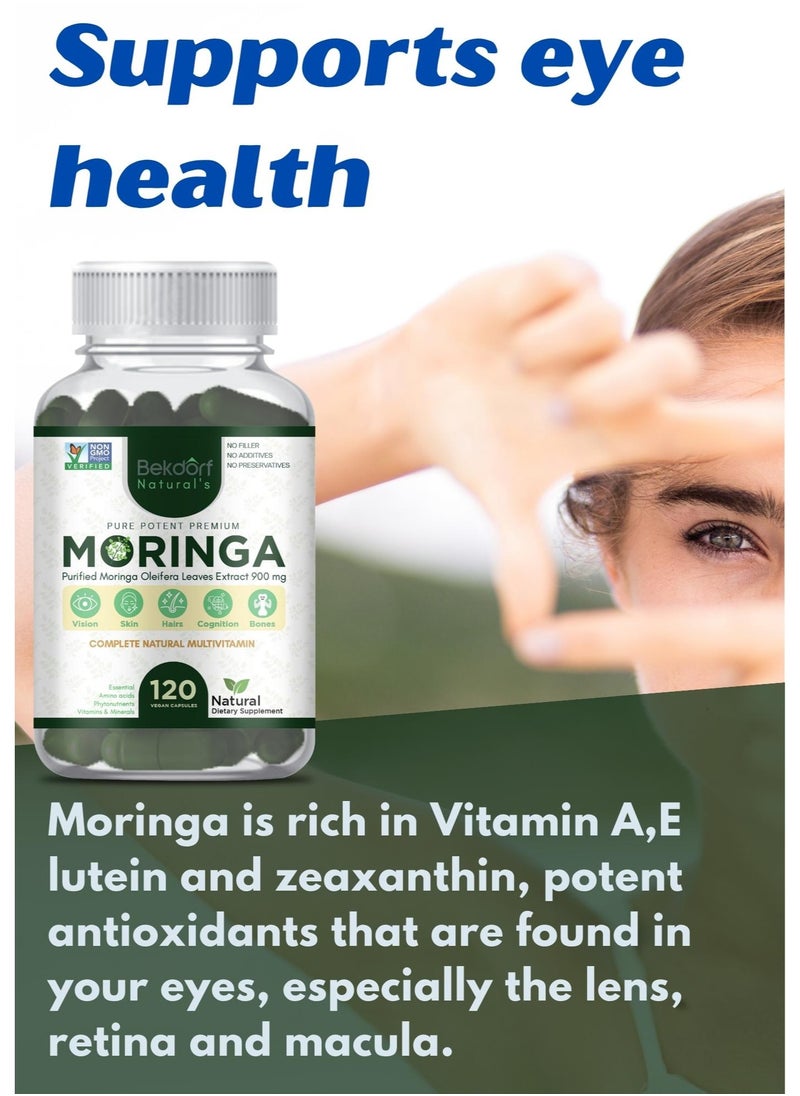 Bekdorf - Moringa -120 Vegan Capsules (Complete Natural Multivitamin) - Image 1