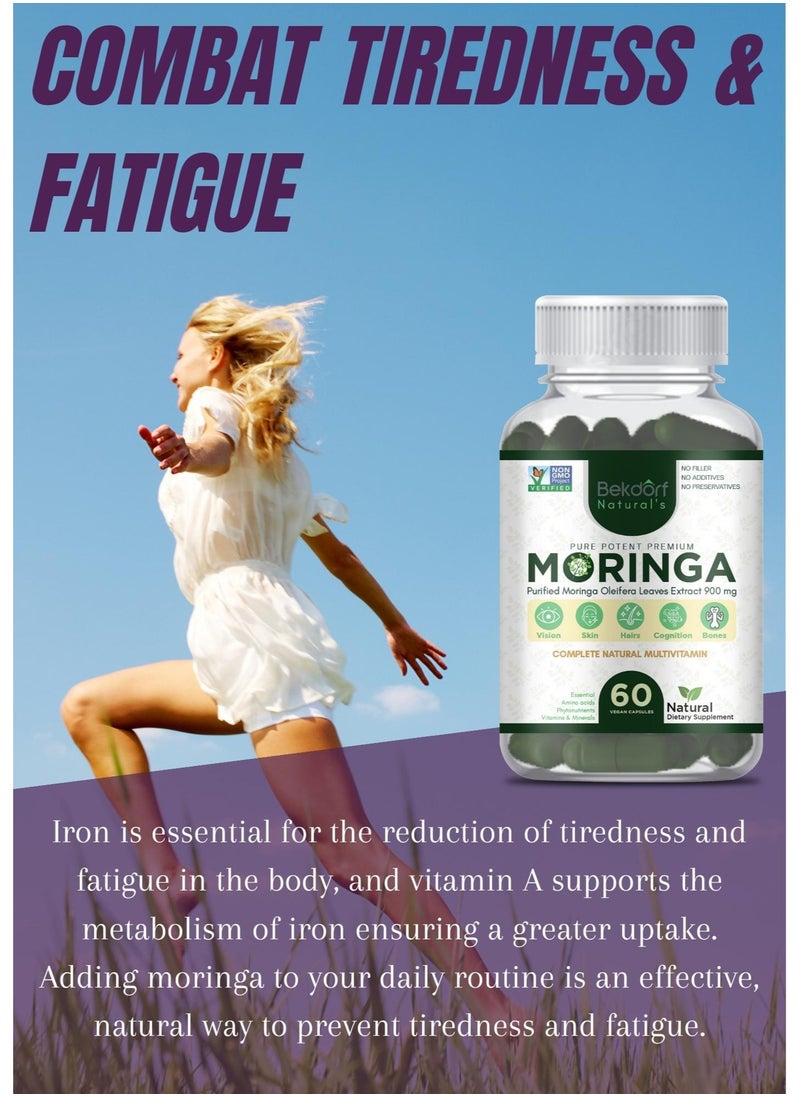 Bekdorf - Moringa -120 Vegan Capsules (Complete Natural Multivitamin) - Image 1