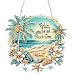 AIBOERL Diamond Art Hanging Kit for AdultSpecial Shaped RhinestoneDouble Sided 5D DIY Acrylic Diamond Art Painting Window Pendants Home Garden Wall Hanging Kits Hanging Ornament Beach - Image 2