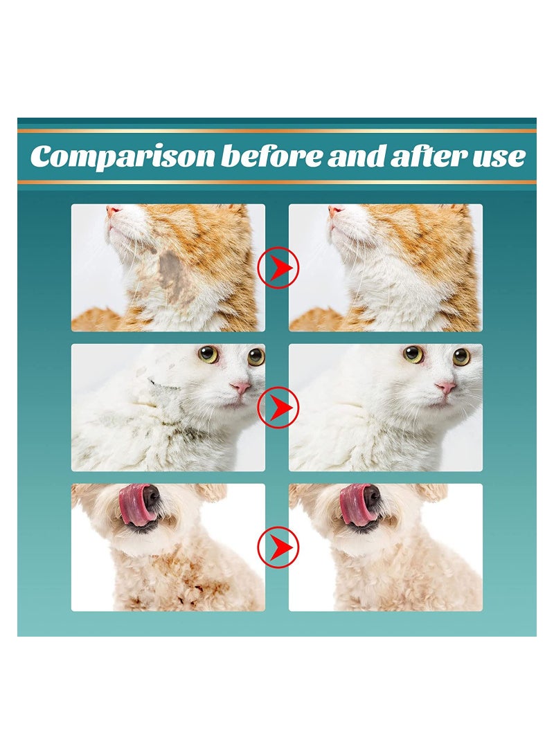 KASTWAVE Pet Rinse Free Grooming Gloves, Gentle Deshedding Brush Glove for Face, Ear, Eye, Paws, Pet Body Gloves, Disposable Plant-Based Bath Wipes, Thick Extra, 10Pcs - Image 4