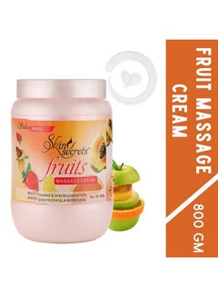 Skin Secrets Fruit Facial Massage Cream With Orange & Papaya Extract| Paraben Free Cruelty Free & Vegan (800Gm)  - Image 3