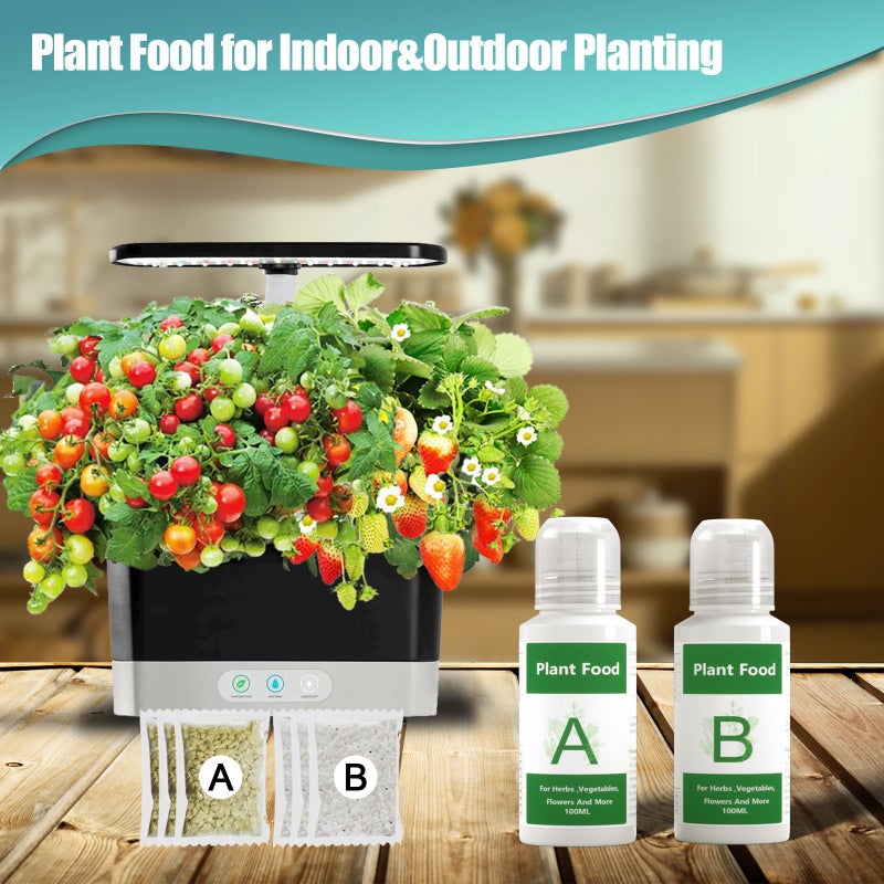 Haligo Hydroponics Nutrients for Aerogarden(800ml in Total), Plant Food A & B Hydroponics Supplies, Indoor Plant Fertilizer for Hydroponics Growing System, Hydroponic Solution for Vegetables Thrive - Image 2