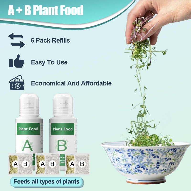 Haligo Hydroponics Nutrients for Aerogarden(800ml in Total), Plant Food A & B Hydroponics Supplies, Indoor Plant Fertilizer for Hydroponics Growing System, Hydroponic Solution for Vegetables Thrive - Image 4