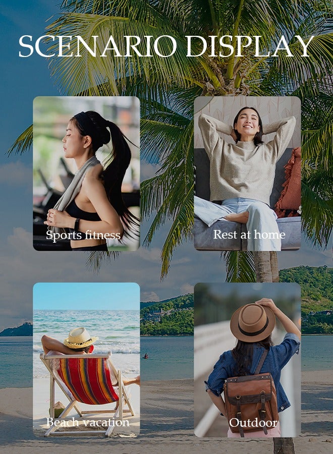 DUNISO منشفة الشاطئ، مناشف الشاطئ المصنوعة من الألياف الدقيقة مقاس 150 × 75 سم، منشفة سريعة الجفاف للسباحين، مناشف الشاطئ المقاومة للرمال للبالغين والأطفال، مناشف حمام السباحة الرائعة، ملحقات الشاطئ، منشفة ماصة للسفر - Image 2