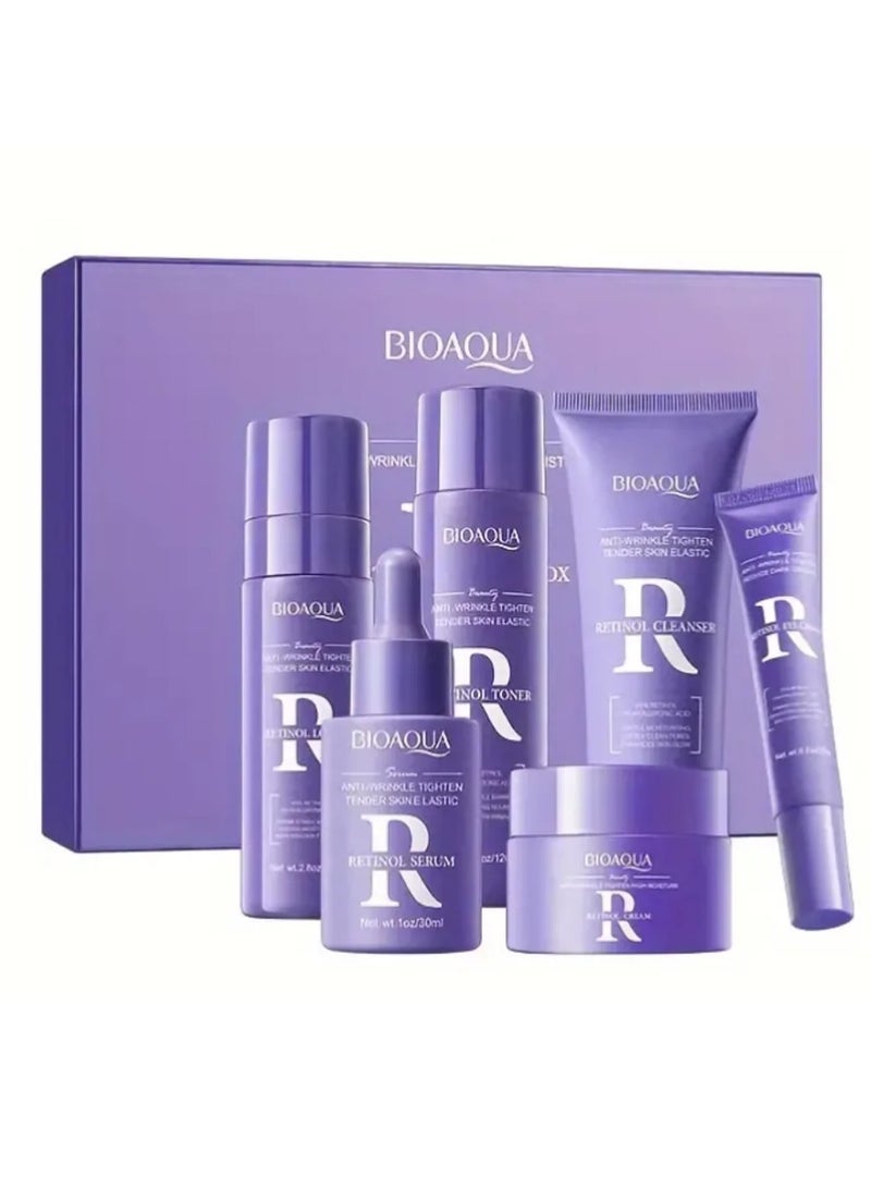 BIOAQUA Natural Skin Care Kit Retinol Brightening Serum Face Care Anti-aging Anti-wrinkle Moisturizing Retinol Skin Care Set - Image 1