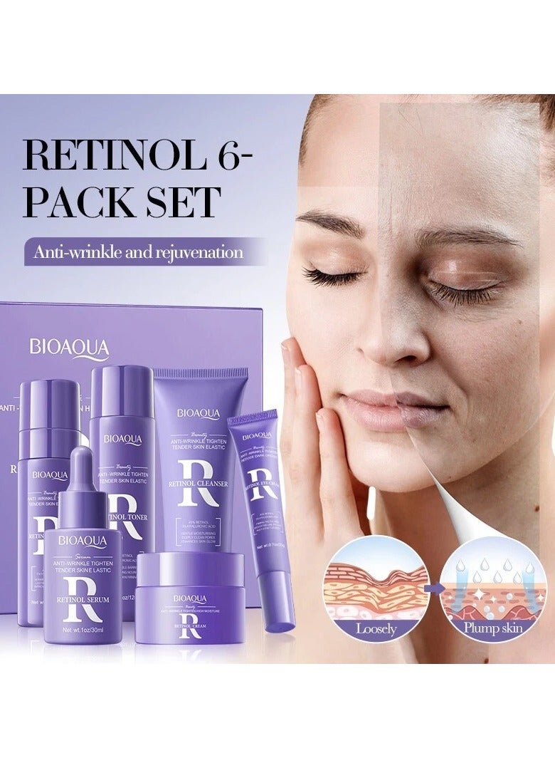 BIOAQUA Natural Skin Care Kit Retinol Brightening Serum Face Care Anti-aging Anti-wrinkle Moisturizing Retinol Skin Care Set - Image 4