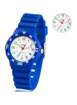 hildren's Watch Analog Quartz Movement Resistant Watch for Kids and Teens Boys Girls Wristwatches Easy to Read Time Teaching Watches with Soft Silicone Strap Blue Color - pzsku/Z39467C839245931F7818Z/45/1745076353/9579cff7-60a3-4db8-bb9e-300dd174c28b