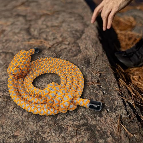 GIAHAND Heavy Weighted Jump Rope for Men and Women, Professional Flow Rope for Fitness, CrossFit, HIIT, Boxing, Night Glow Workout Rope, Adjustable Gym and Indoor Outdoor Exercise Orange - Image 5