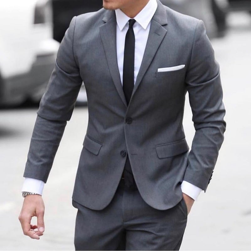 JEMYGINS 1.58" Black Tie Silk Skinny Ties for Men Slim Necktie(4cm) - Image 3