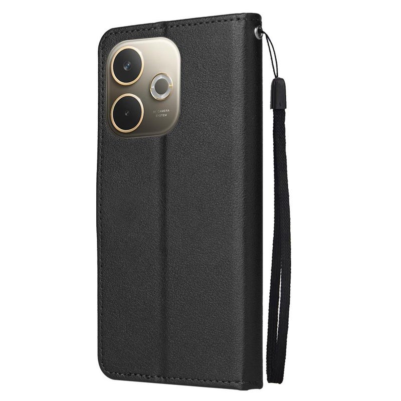 erorex For OPPO A5 Pro 4G / 5G Global 3-Card Slots Multifunctional Leather Phone Case(Black) - Image 3