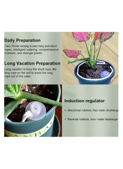 SYOSI 5 Pack Automatic Plant Watering Stakes Potted Plants Self Watering Spikes Plant Watering for Outdoor Indoor  - Image 4