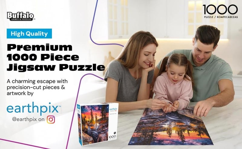 Buffalo Games - Earthpix - Forest Magic Hour - 1000 Piece Jigsaw Puzzle for Adults -Challenging Puzzle Perfect for Game Nights - Finished Size is 26.75 x 19.75 - Image 3