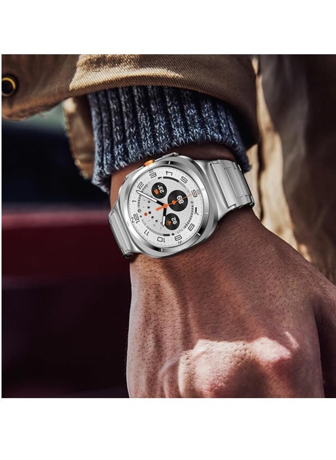 Gravity Stainless Steel Band Compatible with Galaxy Watch Ultra Bands 47mm (2024), No Gap Business Metal Replacement Strap for Samsung Galaxy Watch 7 Ultra 47mm, Durable, Stylish, Comfortable, Perfect for Men - Image 4