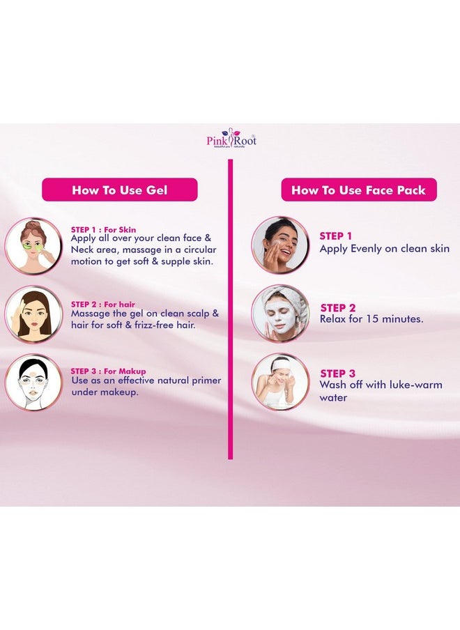 Pink Root - Pink Root Green Tea Massage Gel 500ml with Aloe Vera Mask 500ml - Image 1