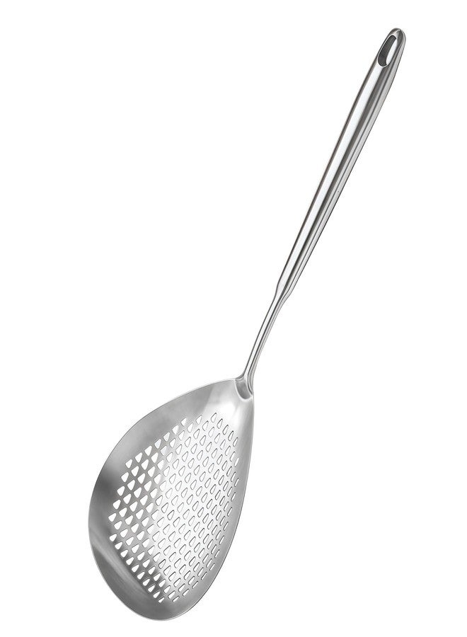 آميا مغرفة قلي عميق من الفولاذ المقاوم للصدأ SUS304 من IMEEA، ملعقة مثقبة للقلي العميق، 16 بوصة - Image 1