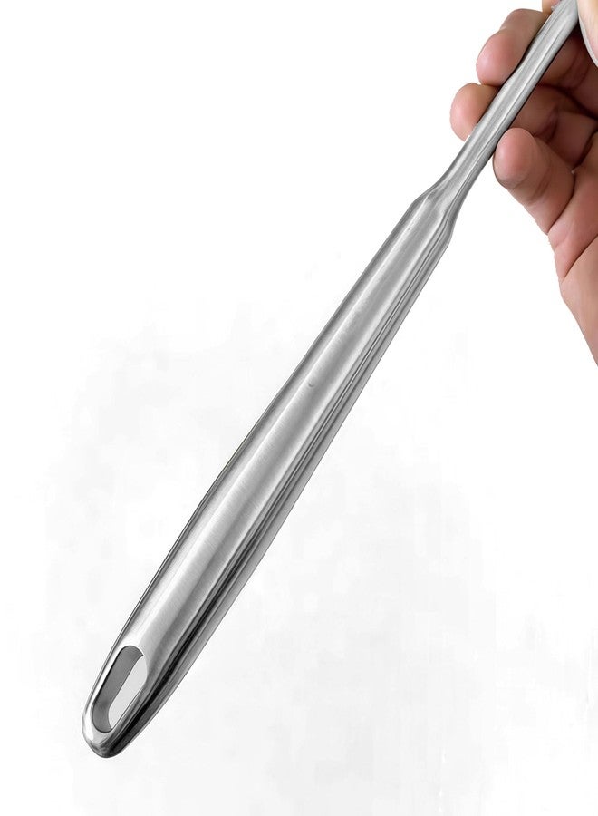 آميا مغرفة قلي عميق من الفولاذ المقاوم للصدأ SUS304 من IMEEA، ملعقة مثقبة للقلي العميق، 16 بوصة - Image 4